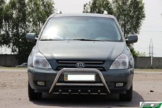 Защита переднего бампера (кенгурятник) Kia Carnival (2002-)