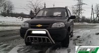st-line-wt0020005 Защита переднего бампера (кенгурятник) Chevrolet Niva (2002-) /двойной
