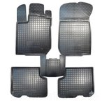 Полиуретановые коврики Renault Logan 2013 - черный, кт - 4шт Sedan