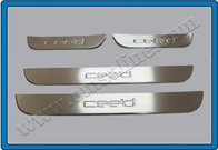 omsaline-4001091 Хром накладки на дверные пороги (нерж.) KIA Ceed 2006-2010 / 4 шт.