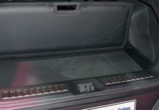 Хром накладка на порог багажника (нерж.) Renault Kadjar 2015-, матрованный