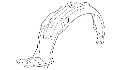 подкрылок (локер) Acura ILX 2016-2018 передний правый