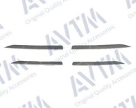 avtm-182701989 Молдинг решетки радиатора Renault Logan 04-08 лев+прав хром, 4 шт.