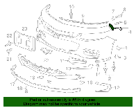 general-motors-23478387 Крепление переднего бампера Chevrolet Malibu 2016-2019 правое верхнее (возле крыла)
